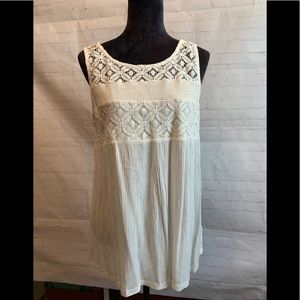 NWT Ivory babydoll tank